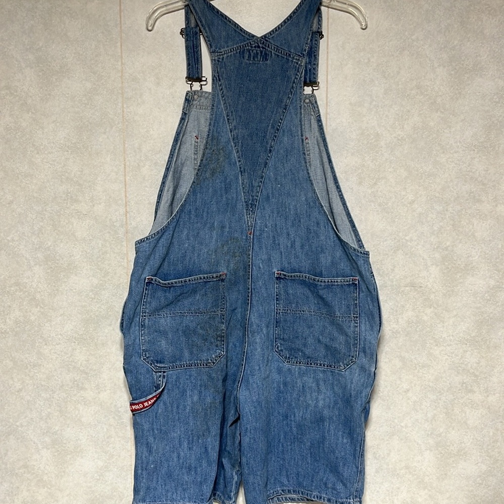 Polo Vtg Ralph Lauren Uniform Shortalls Carpenter… - image 3